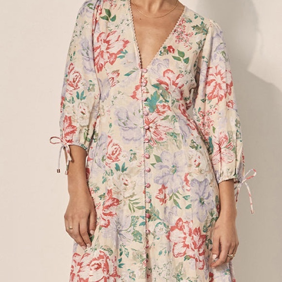 Kivari - Watson Button Up Maxi Dress - Floral - Picture 2 of 4